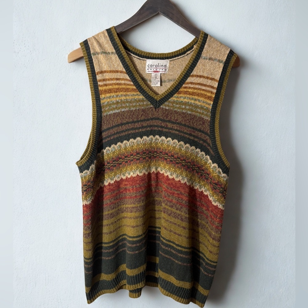 Vintage‎ Carolina Colours Knit Sweater Vest